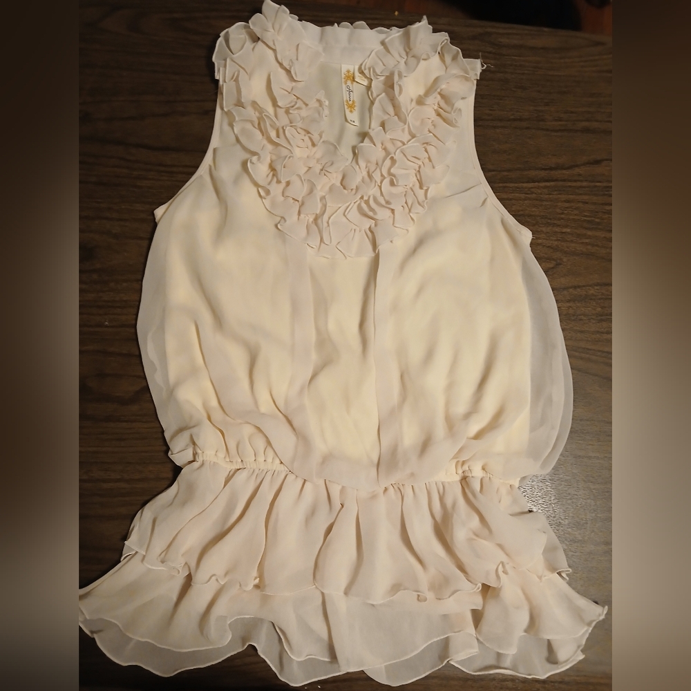 Adiva Size M Peplum Blouse
